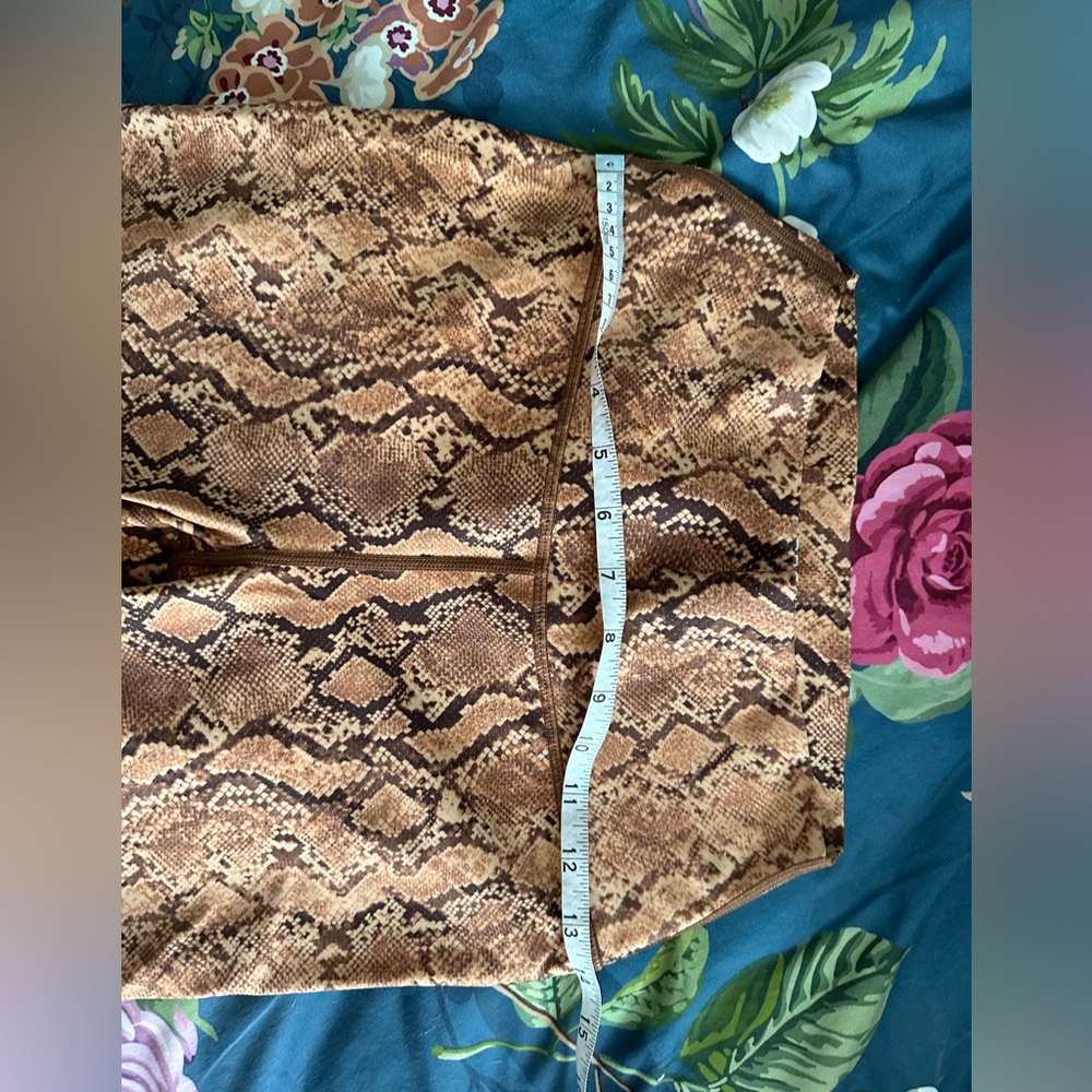 Carbon38 Sandstone Snakeskin Python Print Bralett… - image 5